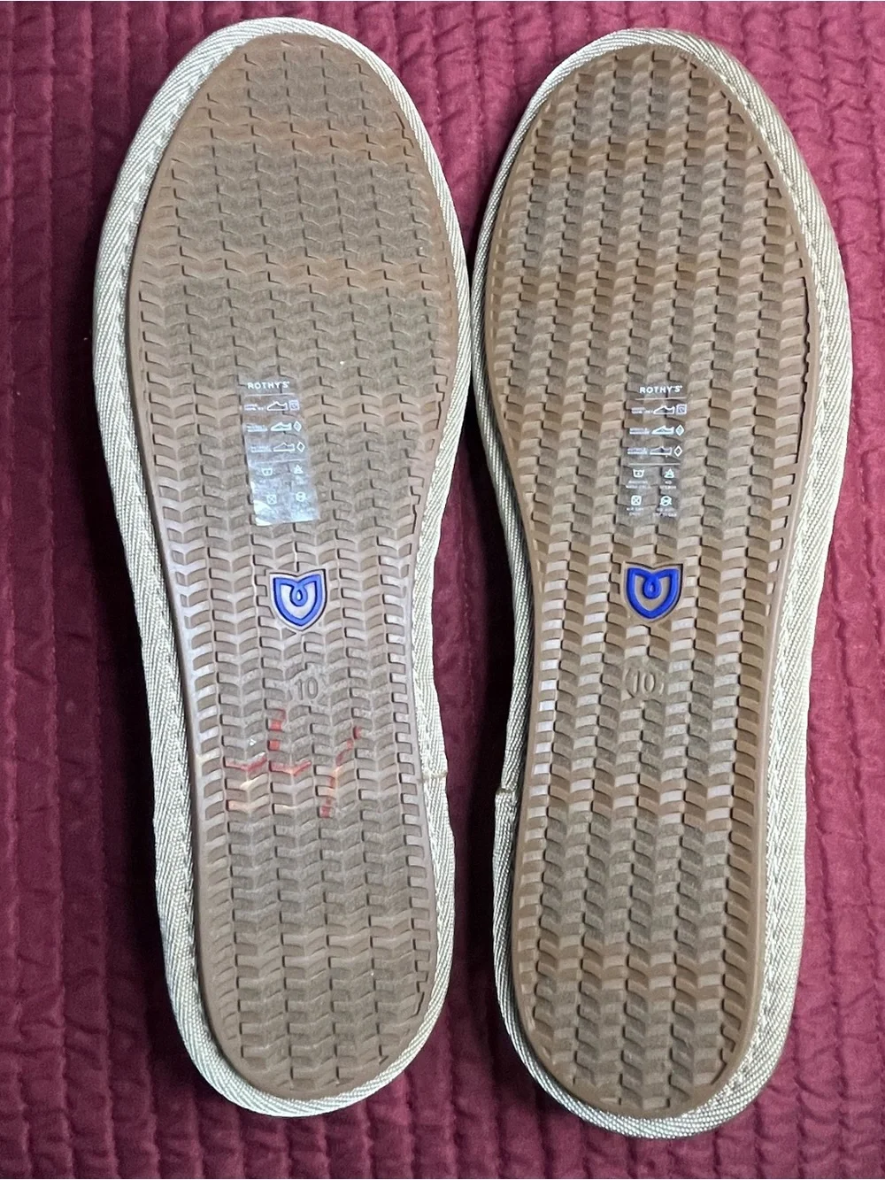 Rothy's The Cruiser Loafer in Espresso Bloom Knit Slip On Flats Size 10 *EUC*